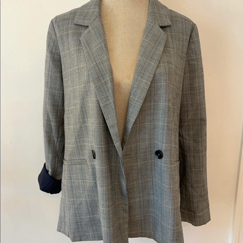 VICI Chic Oversized Houndstooth Blazer